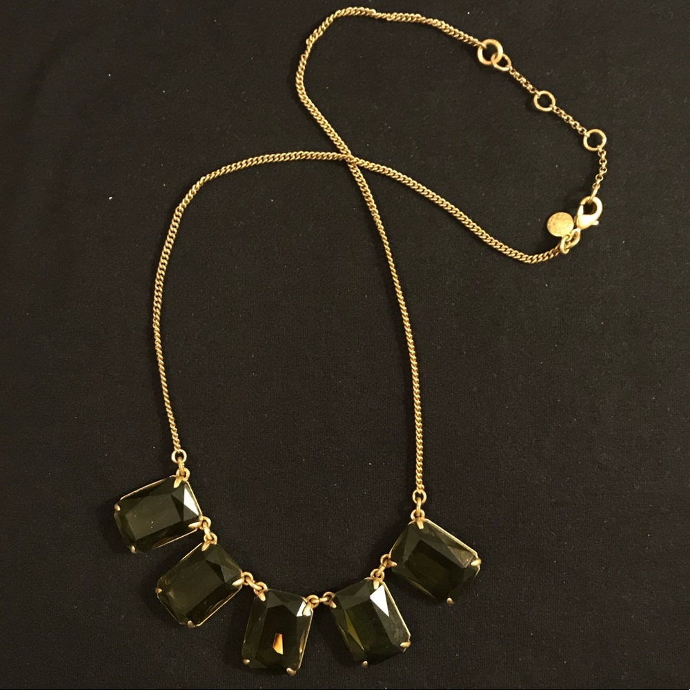 J. Crew Crystal Glass Necklace
